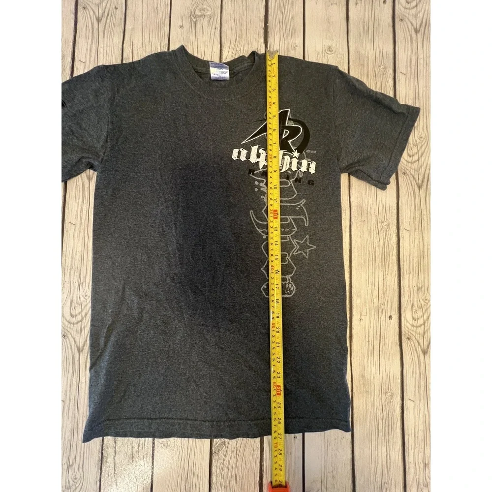Vintage 90s Alphin Racing Blue Graphic T Shirt Adult Size Small - Picture 5 of 9